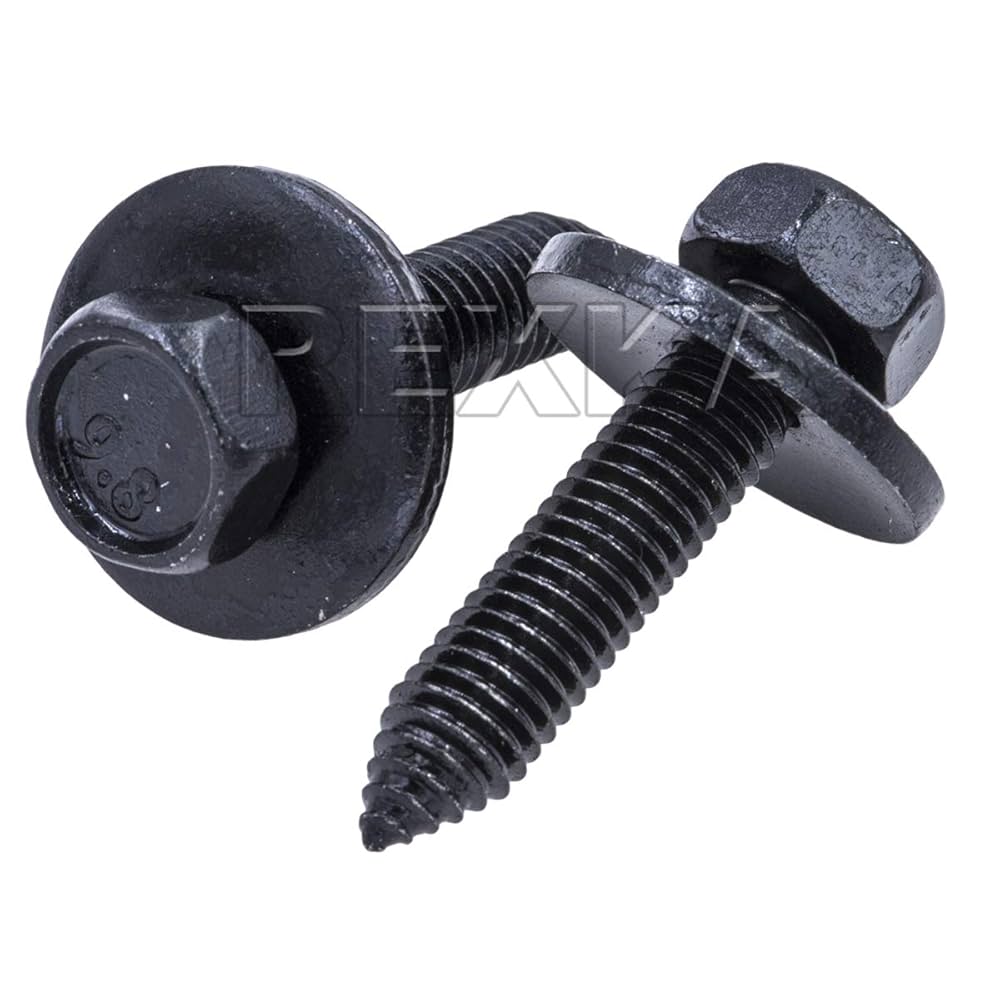Amazon.com: Rexka 10pcs M8-1.25 x 35mm Hex Head Sems Front